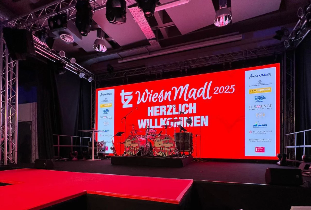 LED-Videowand Setup in einem Studio